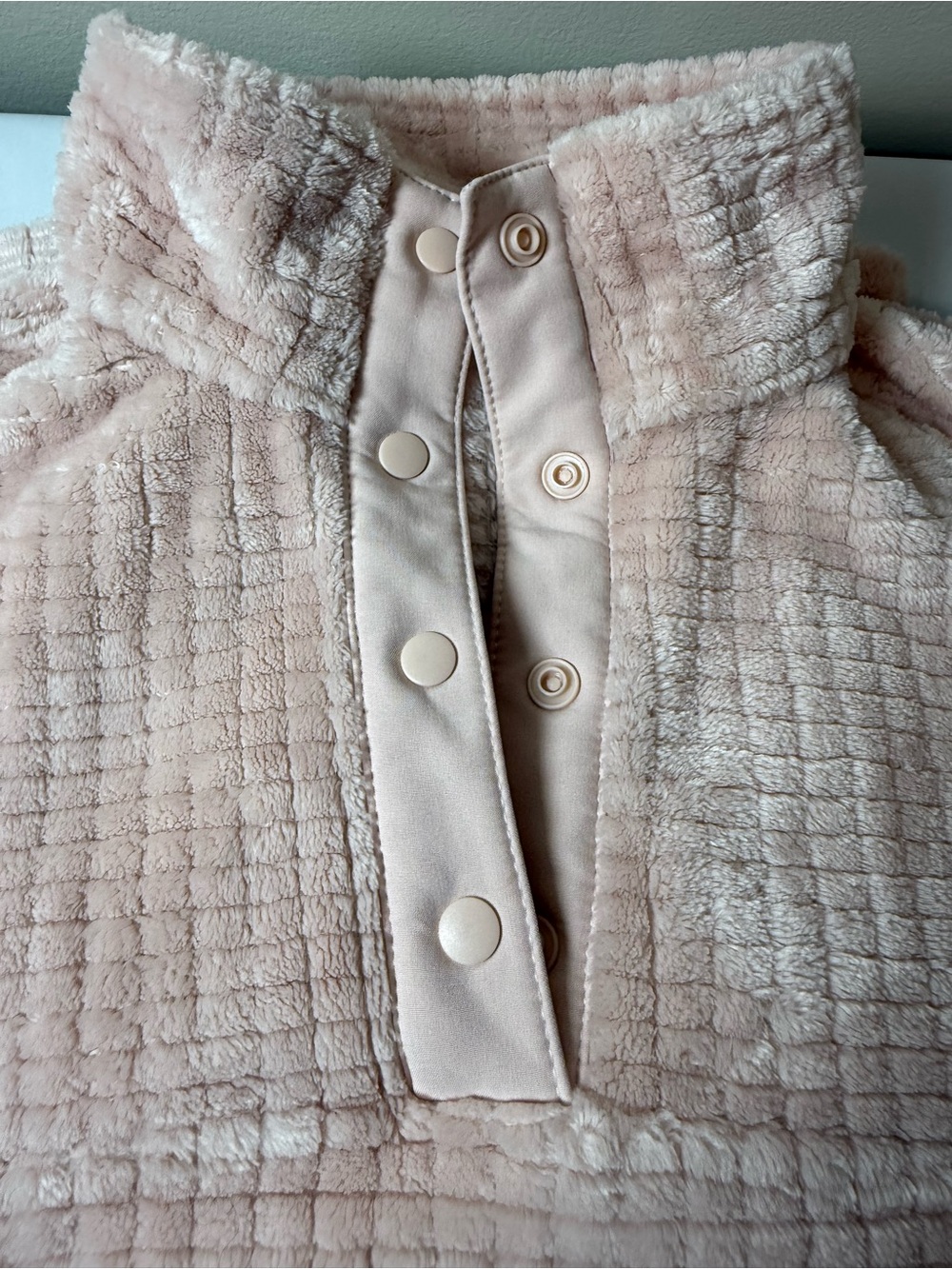 Orvis Plush Quarter-Zip Pullover Jacket - Dusty Pink - Picture 6 of 8